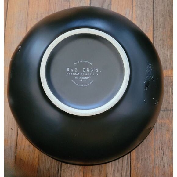 Rae Dunn Mixing Bowls Whisk Stir Mix Black Artisan Collection #213 Dimple 3/3 - Picture 4 of 6